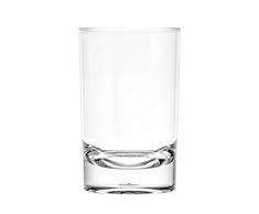 H+H Trinkglas aus Acryl, Transparent, s