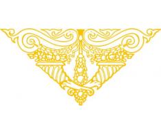 INDIGOS 4051095026112 Wandtattoo w256 Ornament, Ranken 80 x 38 cm, gold