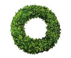 COCOMIA 50,8 cm Natur konserviert rund Buchsbaum Kranz für Home Decor