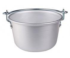 Töpfe Agnelli Wasserkocher mit Bogen Und Am Saum, BLTF Aluminium, Silber, 34 cm