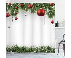 Vier Jahreszeiten – Duschvorhang mit Wasser, Seife, und Schimmelresistent, waschbar in Waschmaschine, Dusche Haken sind enthalten 69 W By 70 L Multi 16