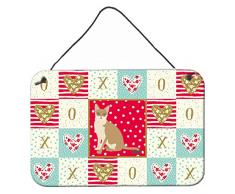 Carolines Treasures Singapura Cat Love Türaufhänger, Wanddekoration, Mehrfarbig