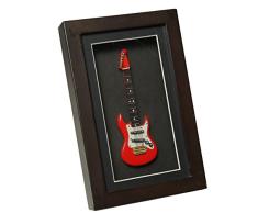 Ambiente Haus 81016 Wandschmuck E-Gitarre im Rahmen 22 x 14 cm