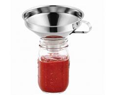 Wide-Mouth Canning Trichter mit Griff für Mason Jar, Edelstahl Küche Trichter für Regular und Wide Mouth Jars