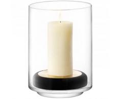 LSA International Disc Laterne und Buche Halter, Glas, klar, 24 cm