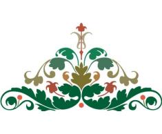 Indigos 4051719761580 Wandtattoo MF364 schÃ¶nes Ornament 120 x 65 cm