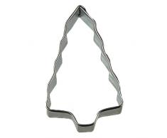 Zenker Ausstecher Tannenbaum Patisserie, Weihnachtsausstecher für Plätzchen, Ausstechform für Kekse und Fondant, hochwertiger Keksausstecher, Küchenhelfer aus Edelstahl, Farbe: silber