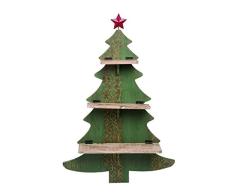 Tree Festive Hängeregal, 31 x 20 cm, Eisen/MDF/Tannenholz