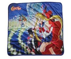 Great Eastern Entertainment Sailor Moon Gruppe Sublimation Überwurf Decke, Baumwolle, Mehrfarbig