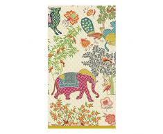 Caspari Paket von 15 Servietten Guest den Garten Mysore, Stoff, Mehrfarbig, 16.25 x 20 x 0,2 cm