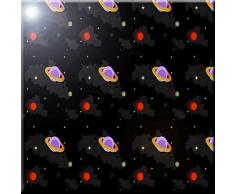 Rikki Knight Wandfliese mit Weltall aus Keramik, 20,3 x 20,3 cm