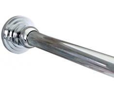 Dynasty Hardware dyn-sr60-cm 1 Durchmesser Dusche Gardinenstange und Halterungen, 152,4 cm, poliertes Chrom