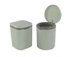 Morcte Abfalleimer mit Schwingdeckel, Kunststoff, klein, 9,5 l, Grün