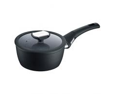 Berndes 0019881752 Balance Induction Enduro Stieltopf 16 cm, Aluminium, 1.4 liters, schwarz