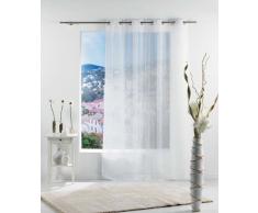 Douceur dIntérieur - 1620972, Gardine Mit Osen, 140 X 240 cm, Salina, Voile Sandfarben, Weiss