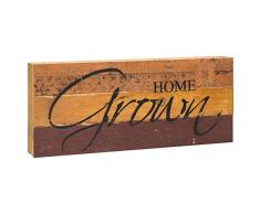 Second Nature von Hand Home Grown Sortiert Finish 14 x 6 Wieder Holz, Dekorative Wandtafel Schild