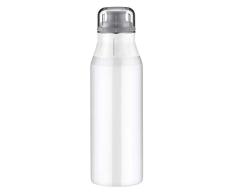 alfi Trinkflasche Edelstahl 900ml - elementBottle Real Pure weiß - auslaufsicher, spülmaschinenfest, BPA-Free, 5357.140.090