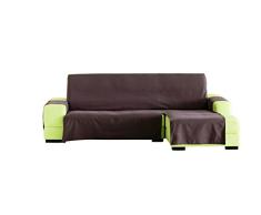 Eysa Lona LISO Sofa Überwurf Chaise Longue 240 cm. rechts Frontalsicht - Fb. 17-braun