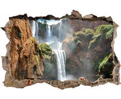 Pixxprint 3D_WD_S2536_62x42 gewaltiger Wasserfall Wanddurchbruch 3D Wandtattoo, Vinyl, bunt, 62 x 42 x 0,02 cm