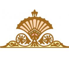 Indigos 4051719761740 Wandtattoo MF367 Fan Ornament 40 x 22 cm