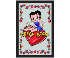 empireposter - Betty Boop - Herzen und Rosen - GrÃ¶Ãe (cm), ca. 20x30 - Bedruckter Spiegel, NEU - Beschreibung: - Bedruckter Wandspiegel mit schwarzem Kunststoffrahmen in Holzoptik -