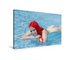 Calvendo Premium Textil-Leinwand 90 cm x 60 cm quer, Sommer auf Ibiza II | Wandbild, Bild auf Keilrahmen, Fertigbild auf echter Leinwand, Leinwanddruck Menschen Menschen