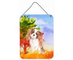 Carolines Treasures Fall Blenheim Cavalier Spaniel Türaufhänger, Wanddekoration, mehrfarbig