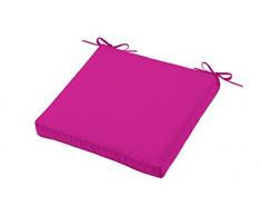 Lovely Casa Sunny Sitzkissen Outdoor, Polyester, Fuchsia, 40x40x5 cm