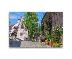 Premium Textil-Leinwand 75 x 50 cm Quer-Format Romantisches Sulzfeld | Wandbild, HD-Bild auf Keilrahmen, Fertigbild auf hochwertigem Vlies, Leinwanddruck von Hanna Wagner