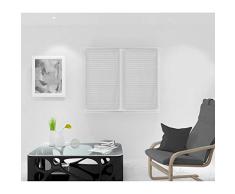 Soleil docre Nicolas Scheibengardine, Polyester, Grau, 45 x 90 cm