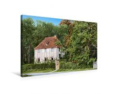 Premium Textil-Leinwand 75 x 50 cm Quer-Format Weimar - Goethes Gartenhaus um 1898 | Wandbild, HD-Bild auf Keilrahmen, Fertigbild auf hochwertigem Vlies, Leinwanddruck von André Tetsch