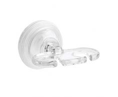 iDesign 51120EU Power Lock Zahnbürstenhalter, 3,81 x 10,16 x 16,00 cm, durchsichtig, plastik