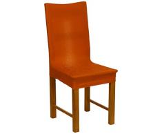 Zebra Textil Elastische Stuhl-Husse mit Rückenlehne - Beta, Farbe Orange, Größe Standard, (mehrere Farben verfügbar)