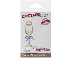 CottageCutz CCE131 Elites Stanzformen, 2,5 x 6,4 cm, Elegantes Champagnerglas