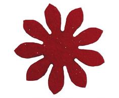 Petras Bastel News Streudeko, Fliz, rot, 18 x 12 x 5 cm