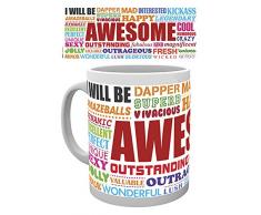 empireposter Motivational - Awesome - Keramik Tasse - Größe Ø8,5 H9,5cm