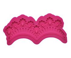 DeColorDulce Bordüre Real Schneiden von Silikon-Backform, Silikon, Pink, 18 x 10 x 2 cm