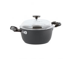 Sambonet 51007-70 1965 Vintage Quarzo Nero Fleischtopf (Aluminium)