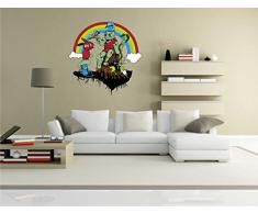 Indigos KAR-Wall-clm007-70 Wandtattoo fÃ¼rs Kinderzimmer clm007 - Lustige kleine Monster - Kings Beach - Wandaufkleber 70 x 71 cm