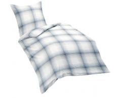 Fleuresse lech 602835 Fb. 2 Flanell-Bettwäsche / 155 x 220 cm, blau