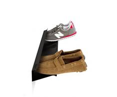 Unbekannt j-me Horizontal Schuhregal, Edelstahl, Schwarz 70 x 14 x 9 cm