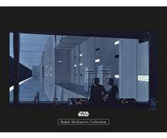 Komar Wandbild Star Wars Classic RMQ Death Star Control | Kinderzimmer, Jugendzimmer, Dekoration, Kunstdruck | ohne Rahmen | WB132-40x30 | Größe: 40 x 30 cm (Breite x Höhe)