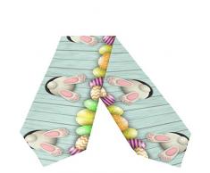 Wamika Tischläufer Patriotischer Adler, 33 x 178 cm, doppelseitig, Sterne und gestreift, amerikanische Flagge, Tischläufer für Küche, Esszimmer, Heimdekoration, 4. Juli Gedenktag Party Supplies 13x90in Ostereier Hase