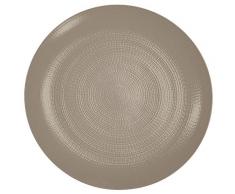 DEGRENNE 209214 Modulo Nature Platzteller, Sandstein, Porzellan, Terre D Schatten, 17 x 8 x 8 cm