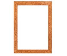 Breit Konfetti Holz Rahmen Range Fotorahmen | Bilderrahmen | Poster - wd-cnfeti-rnge-2-parent, braun (Teak), 17x17
