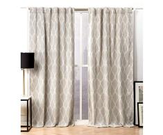 Exclusive Home Curtains Circuit Vorhang, Polyester, leinen, 52x96