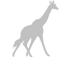 INDIGOS 4250380596327 Wandtattoo W058 Giraffe Afrika 80 x 64 cm, silber