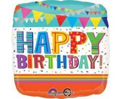 amscan 3073801 Folienballon, Folie, Mehrfarbig, 5