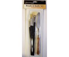 Jack Richeson & Co. Pinsel- und Messer-Set, Schwarz
