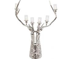 Kare Kerzenleuchter Reindeer, Silber, One Size